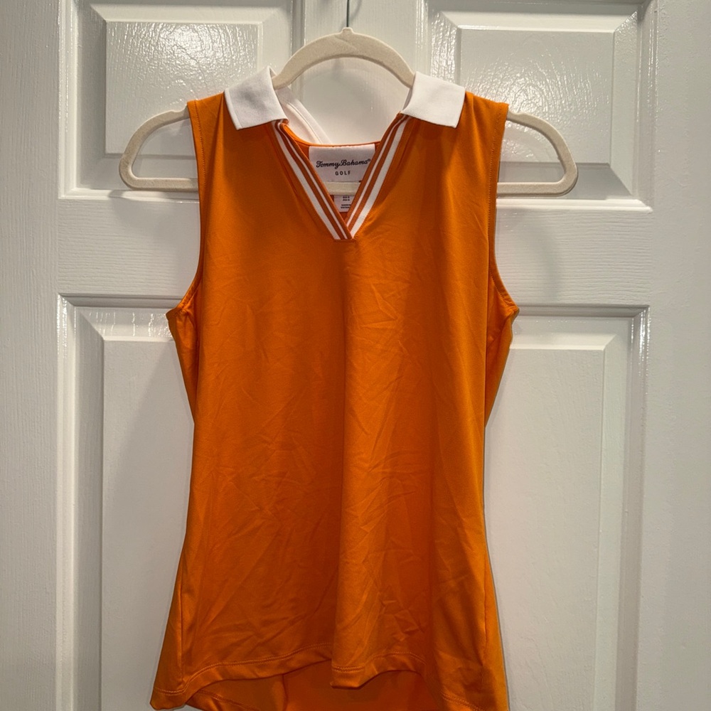 Tommy Bahama Orange Golf Tank